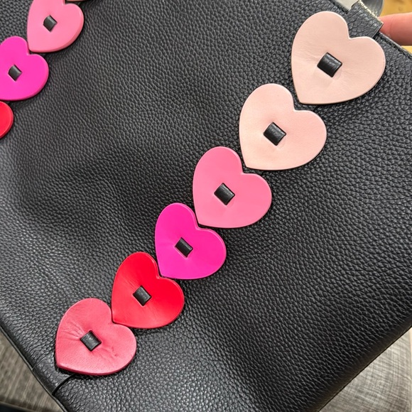 Kate Spade Bag Yours Truly Ombré Heart Pebbled Leather Large Tote - Picture 5 of 17